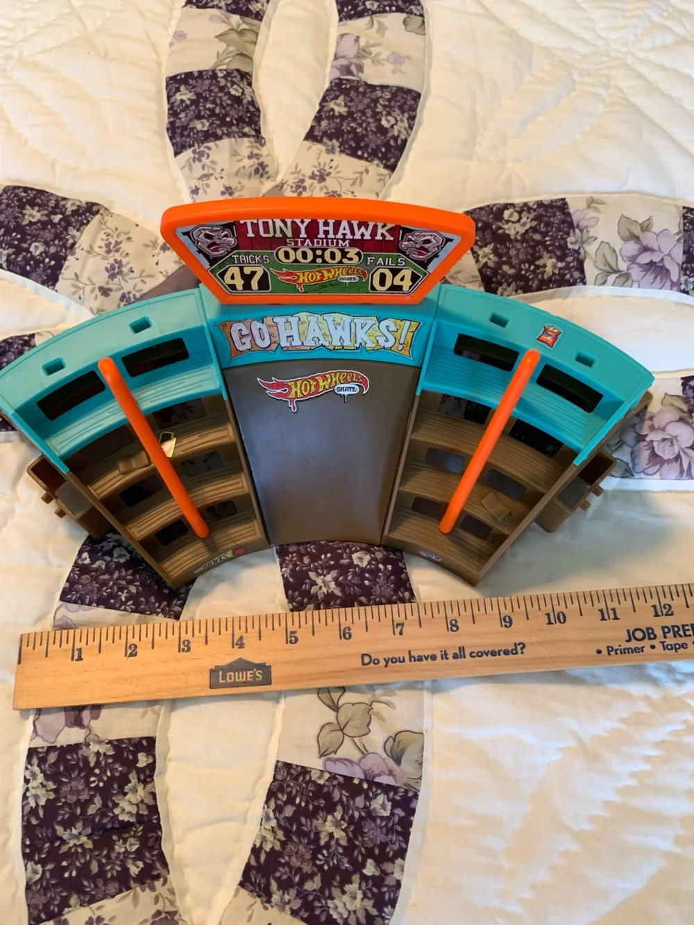 Hot Wheels Tony Hawk Skate Stadium Playset - Teal and Orange